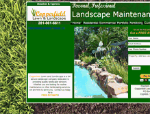 Tablet Screenshot of copperfieldlawncare.com